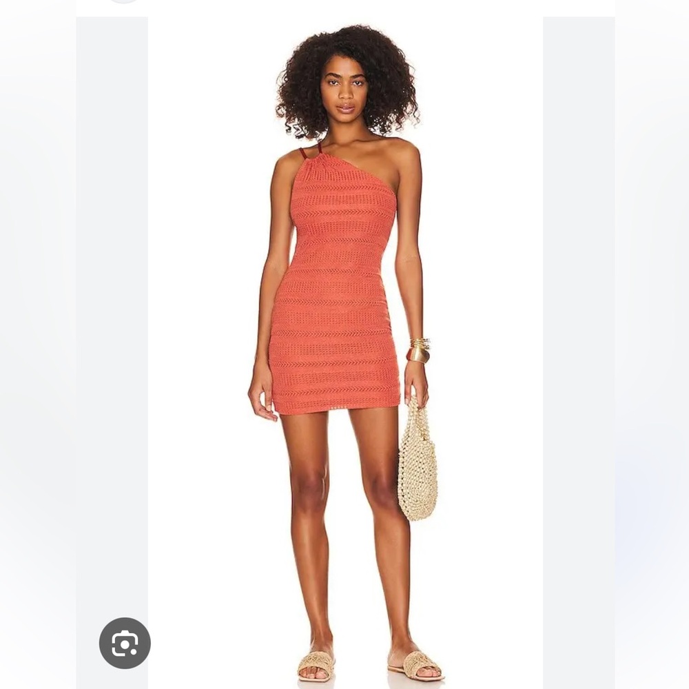 Tularosa Coral Knit Mini Dress